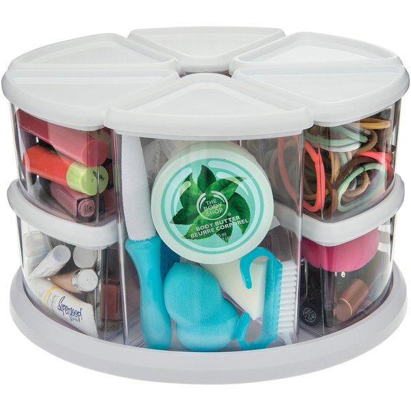 Canister Carousel Organizer, White
