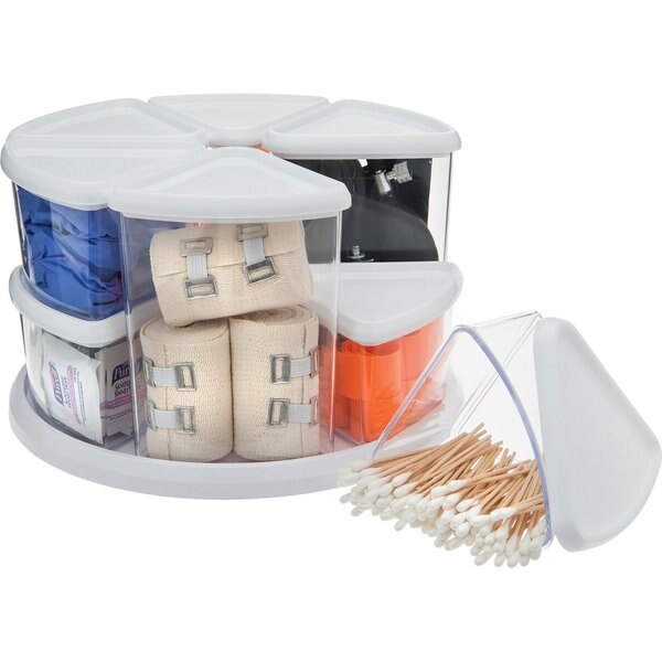 Canister Carousel Organizer, White