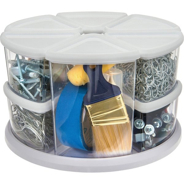 Canister Carousel Organizer, White