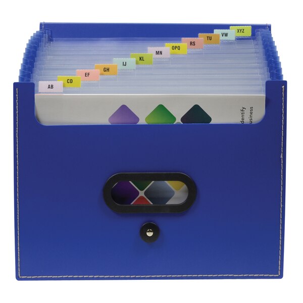 Expanding File 13 Pocket, Blue