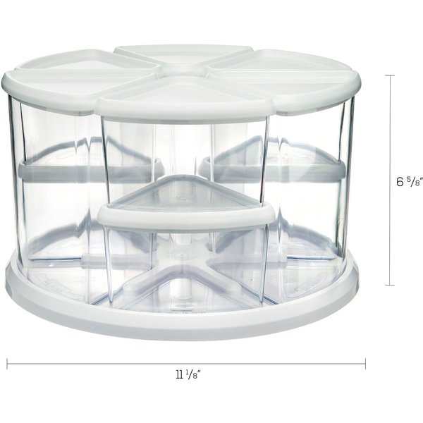 Canister Carousel Organizer, White