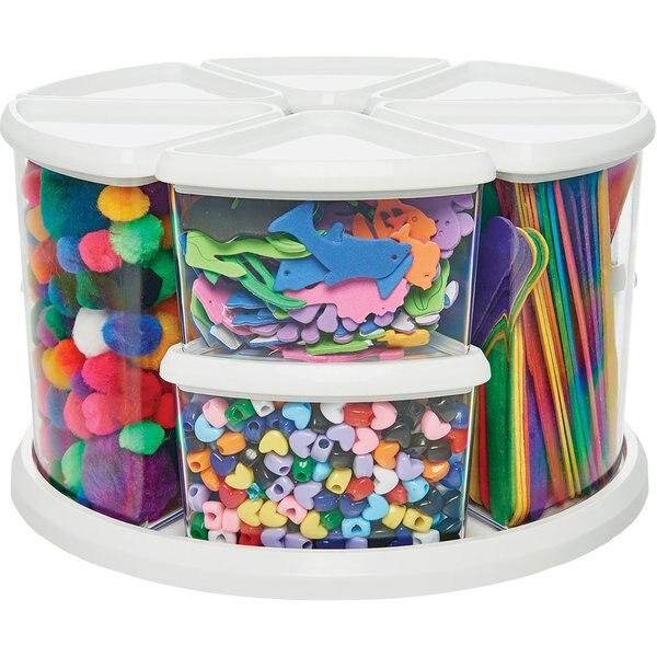 Canister Carousel Organizer, White