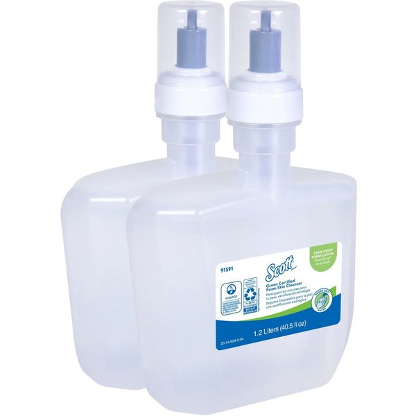Essential Green Certified Foam Skin Cleanser, 1200 mL, PK2