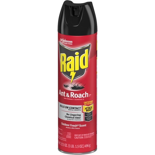 Ant and Roach Killer, 17.5oz Aerosol, Outdoor Fresh, PK12