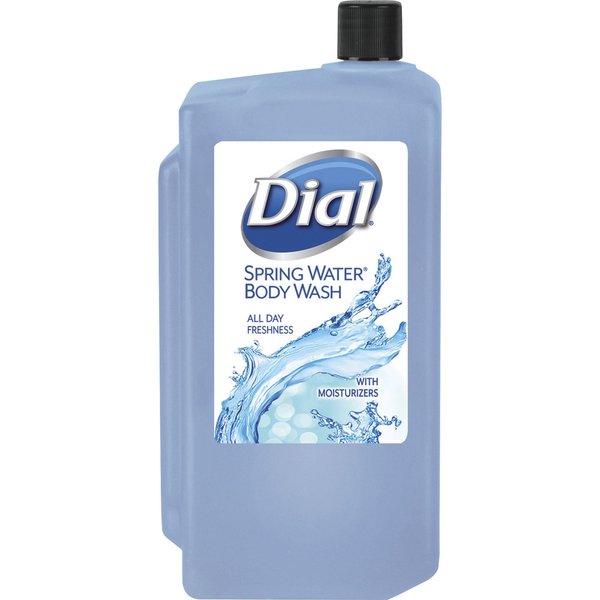 Antibacterial Body Wash, Spring Water, 1 L Refill Cartridge, PK8