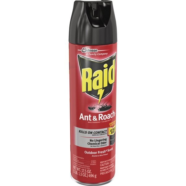 Ant and Roach Killer, 17.5oz Aerosol, Outdoor Fresh, PK12