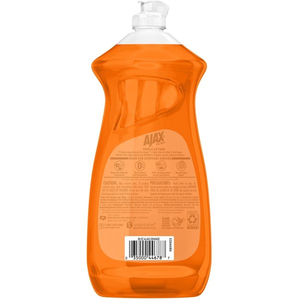 Dish Detergent, Liquid, Orange Scent, 28 oz Bottle, PK9
