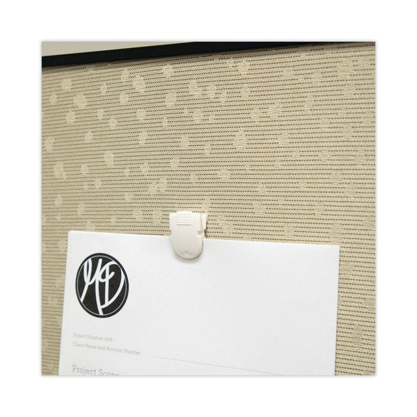 Panel Wall Clips Fabric Panels, Wht, PK4