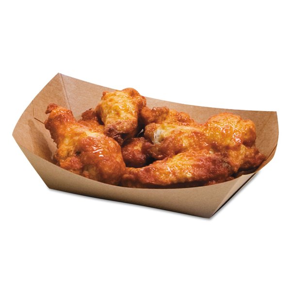 EcoCraft Food Trays, 2 lb, Natural, Paper, PK1000