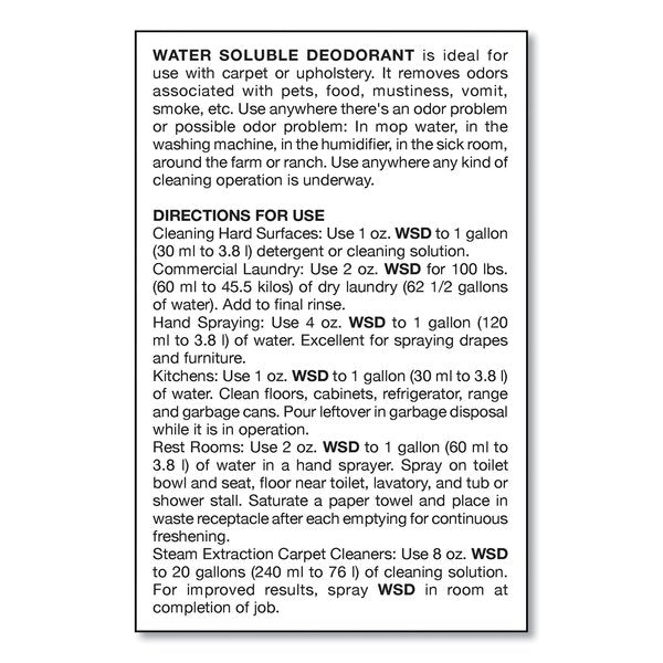 Water-Soluble Deodorant, Mountain Air, 1 gal, PK4