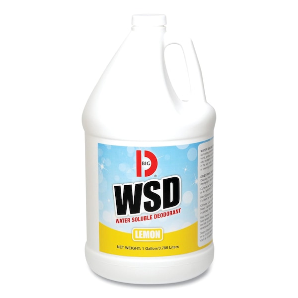 Water-Soluble Deodorant, Lemon Scent, 1 gallon Bottles, PK4