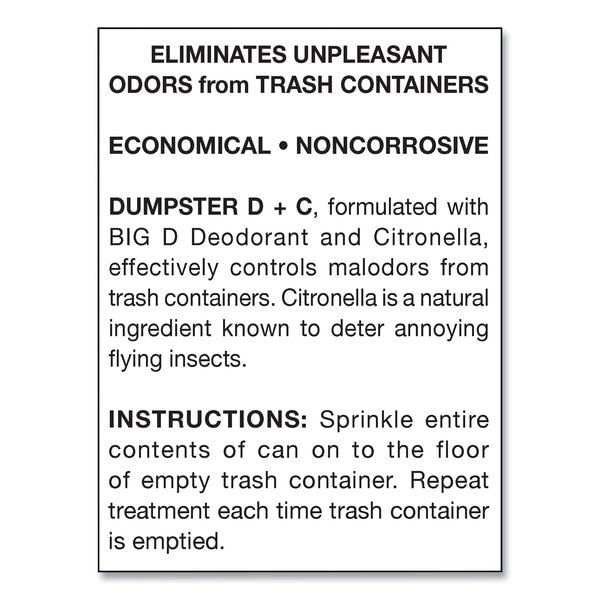 Dumpster D Plus C, Neutral, 25 lb, Bucket