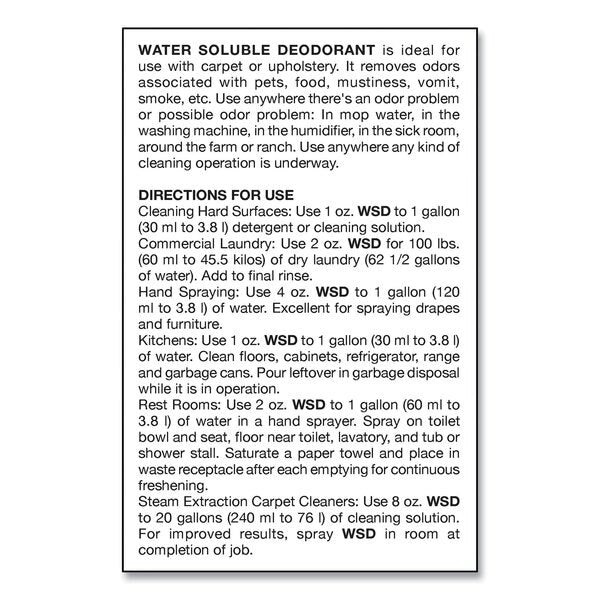 Water-Soluble Deodorant, Mountain Air, 32 oz, PK12