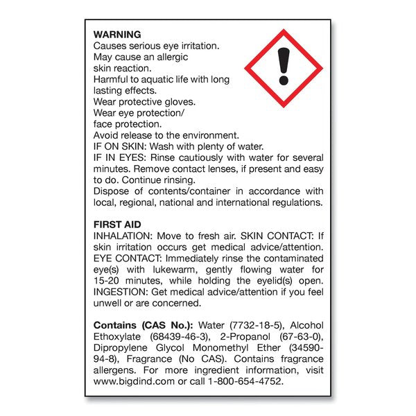 Water-Soluble Deodorant, Mountain Air, 32 oz, PK12