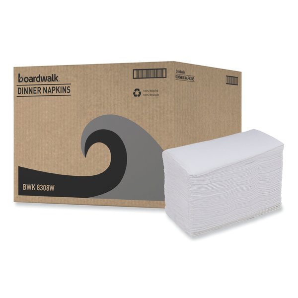 Dinner Napkin, 2-Ply, 17 x 15, White, 3000PK