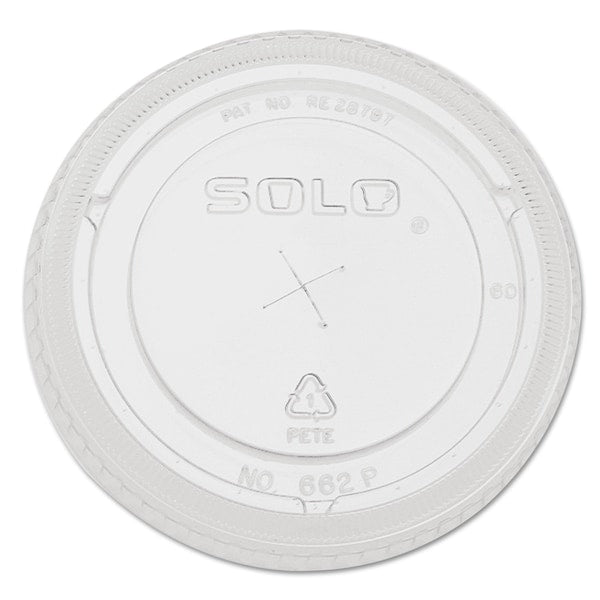 Straw-Slot Cold Cup Lids, 9oz-20oz Cups, Clear, PK100