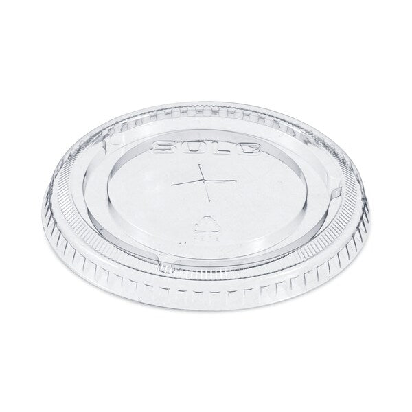 Straw-Slot Cold Cup Lids, 9oz-20oz Cups, Clear, PK100