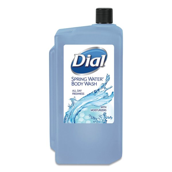 Antibacterial Body Wash, Spring Water, 1 L Refill Cartridge, PK8