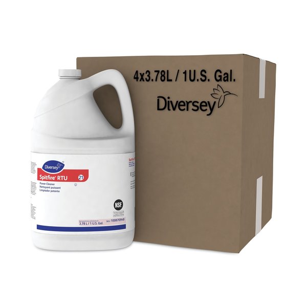 Liquid 1 gal. Spitfire Power Cleaner and Degreaser, Jug 4 PK