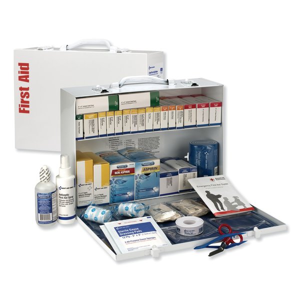 ANSI 2015 Class B+ Type I & II Industrial First Aid Kit/75 Ppl, 446 Pc