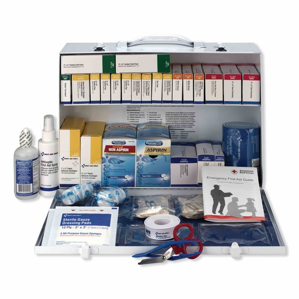 ANSI 2015 Class B+ Type I & II Industrial First Aid Kit/75 Ppl, 446 Pc