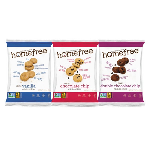 Gluten Free Mini Cookies Variety Pack, 1.1 oz/0.95oz/1.1oz Packs, PK30