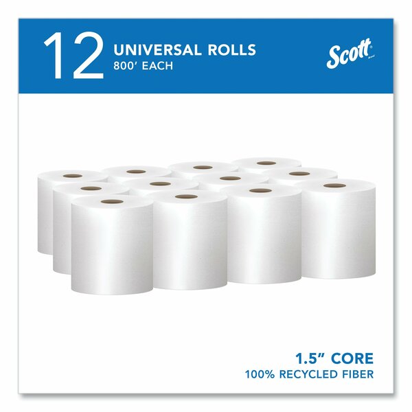 Hardwound Roll Towel Towels & Wipes, 1, White, 12 PK