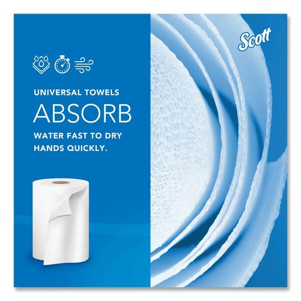 Hardwound Roll Towel Towels & Wipes, 1, White, 12 PK