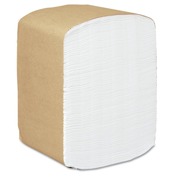 Full Fold Dispenser Napkins, 1-Ply, 13 x 12, White, PK6000