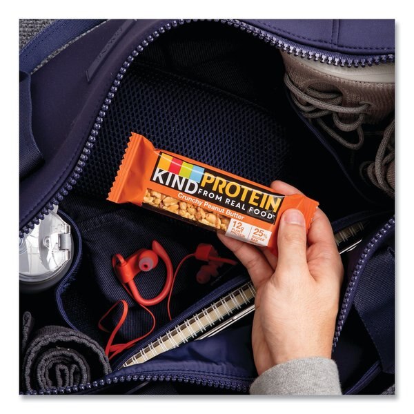 Protein Bars, Crunchy Peanut Butter, 1.76 oz, PK12