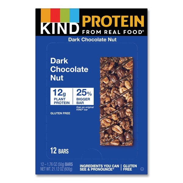 Protein Bars, Double Dark Chocolate, 1.76 oz, PK12