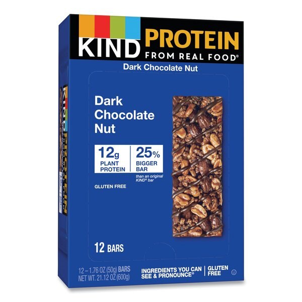 Protein Bars, Double Dark Chocolate, 1.76 oz, PK12
