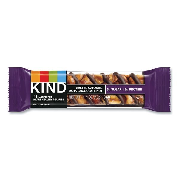 Nuts and Spices Bar, Salted Caramel/Dark Chocolate Nut, 1.4oz, PK12