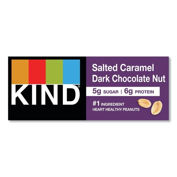 Nuts and Spices Bar, Salted Caramel/Dark Chocolate Nut, 1.4oz, PK12
