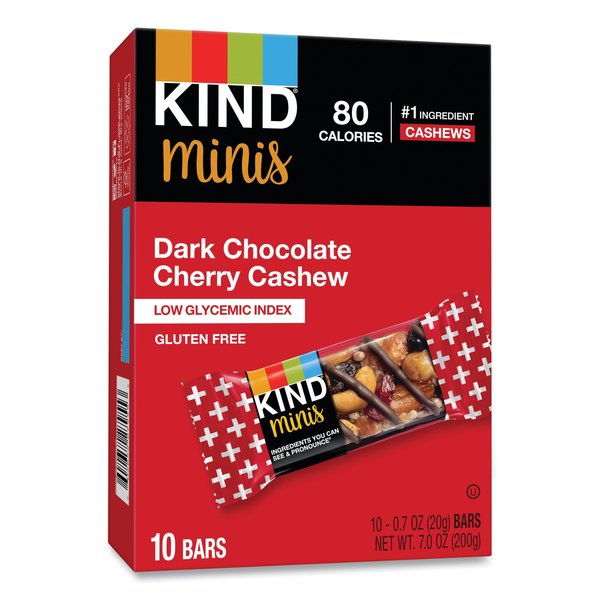 Minis, Dark Chocolate Cherry Cashew, 0.7 oz, PK10