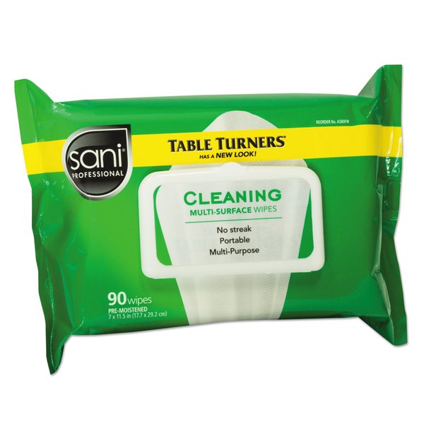 Towels & Wipes, White, Paper, Surfaces, 90 Wipes, 11.5