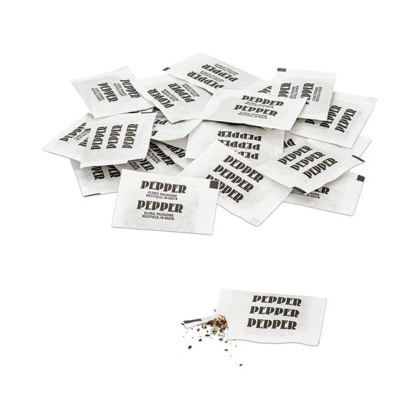 Pepper Packets, 0.1 g Packet, PK3000, 3000PK