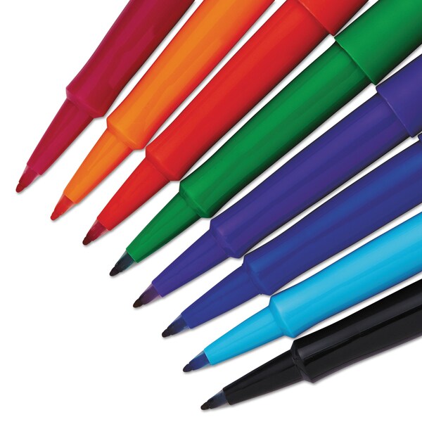 Flair Felt Tip MarkerPen, Assrtd, Med, PK48