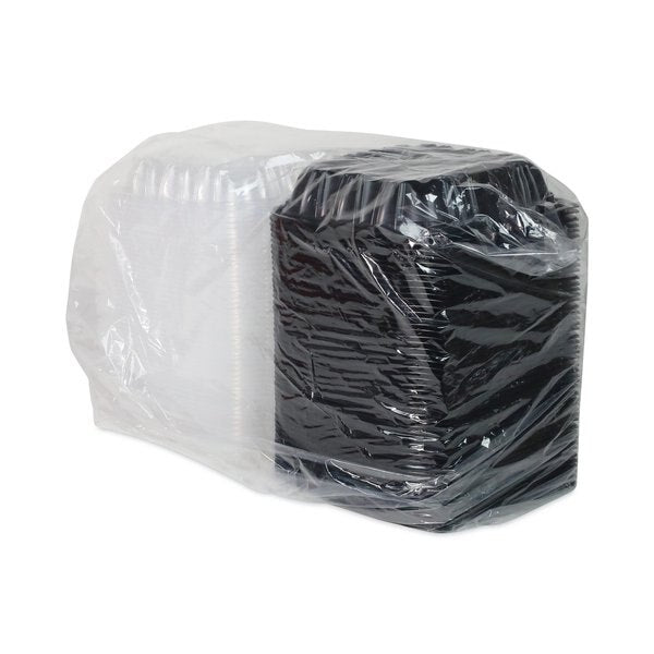 EarthChoice Hinge-Lid Takeout Container, 1-Cmp, 38oz, 8.5x8.5x3, PK150 PK