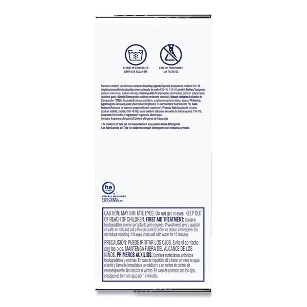 Laundry Detergent w/Bleach, Tide Original Scent, Powder, 144oz Bx, PK2