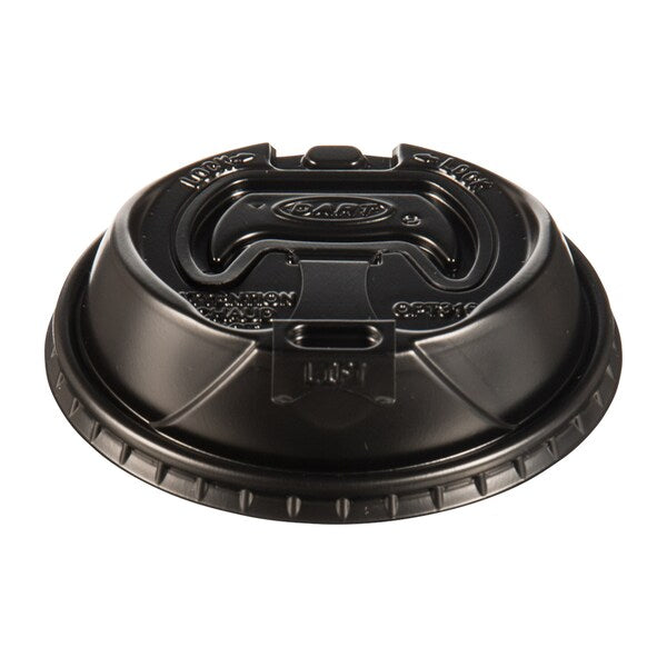 Optima Reclosable Lids for Paper Hot Cups 10-24 oz, Black, PK1000