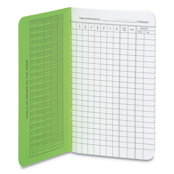 Time Book, Week Ending 36Page, 6.75x4.13