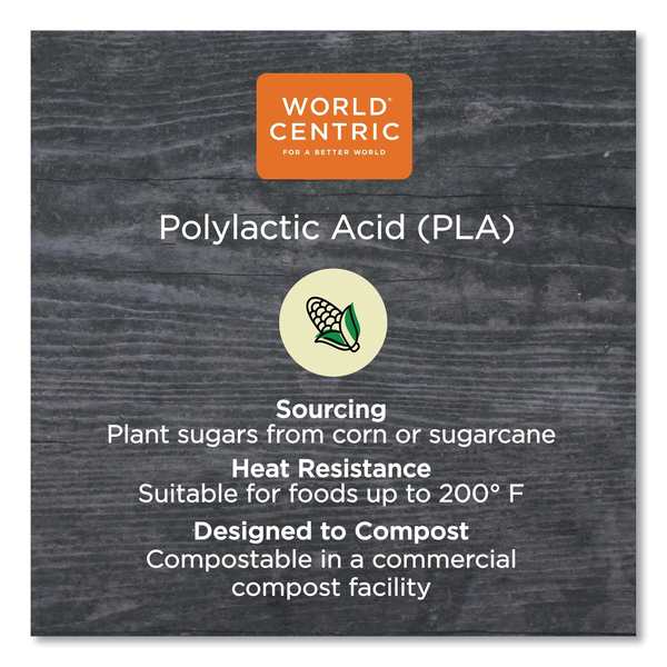PLA Clear Cold Cup Lids, Dome Lid, Fits 2 oz Portion Cup and 9 oz to 24 oz Cups, PK1000