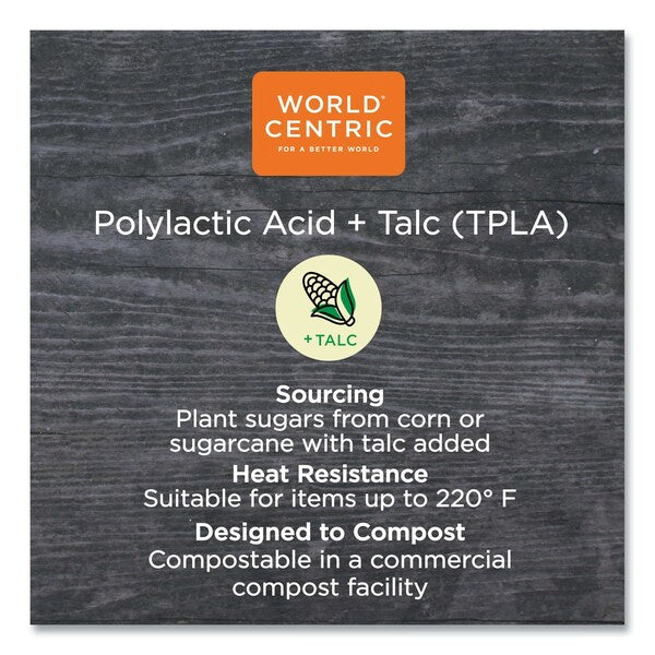 TPLA Compostable Cutlery, Fork, 6.3