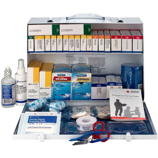 ANSI 2015 Class B+ Type I & II Industrial First Aid Kit/75 Ppl, 446 Pc