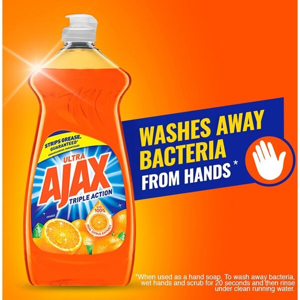 Dish Detergent, Liquid, Orange Scent, 28 oz Bottle, PK9