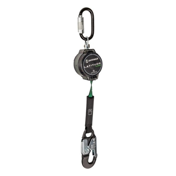 Latitude Pro 7' Single Web SRL: Steel Triple Lock Carabiner, Alu Snap Hook