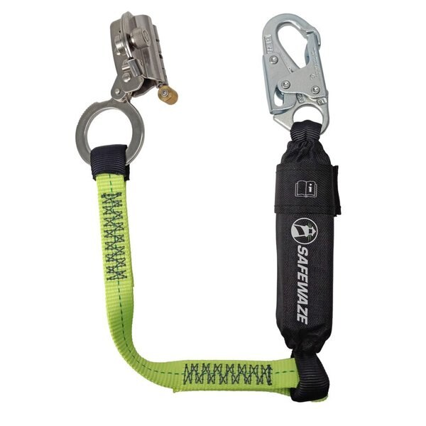 Trailing Rope Grab Assembly, 3' Energy Absorbing Lanyard