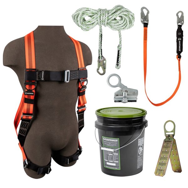 Roofer's Fall Protection Kit, Size: Universal