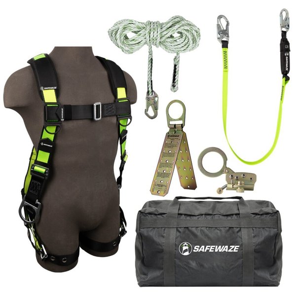 Roofer's Fall Protection Kit, Size: S/M